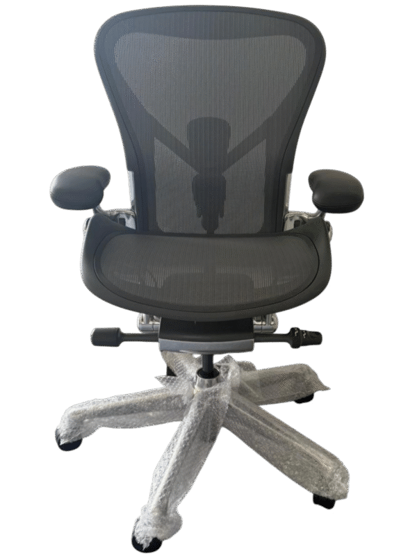 Herman Miller Aeron Remastered Graphite / Polished (Refurbished) - Image 3