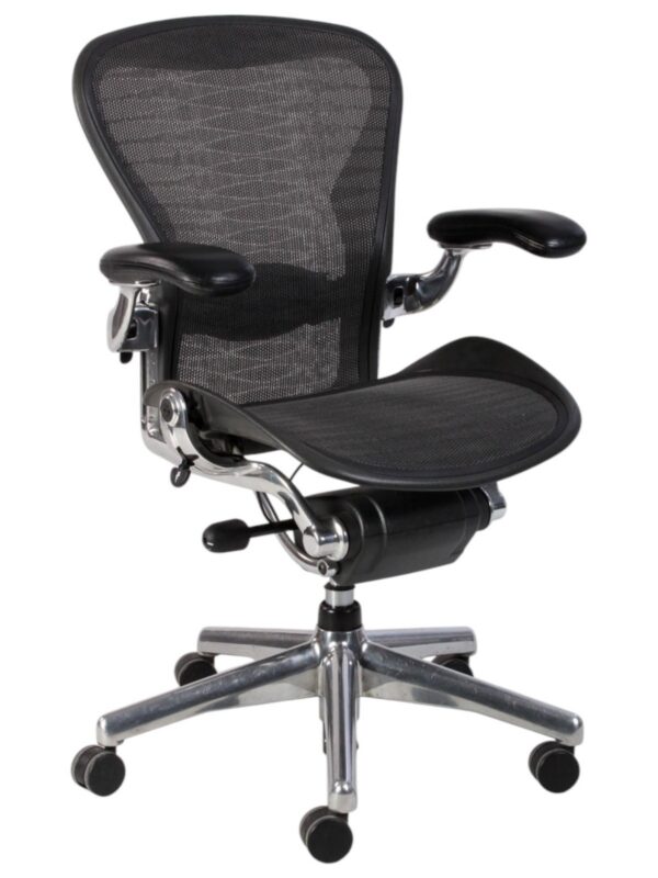 Herman Miller Aeron Classic Tuxedo / Chrome (Refurbished) - Image 3